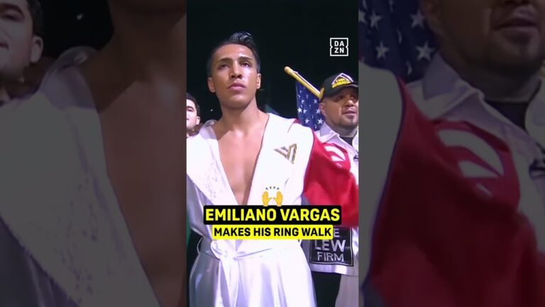Emiliano Vargas makes his RING WALK!! #shorts