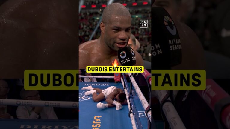“Are You Not Entertained?!” Daniel Dubois delivered an ICONIC moment against Anthony Joshua