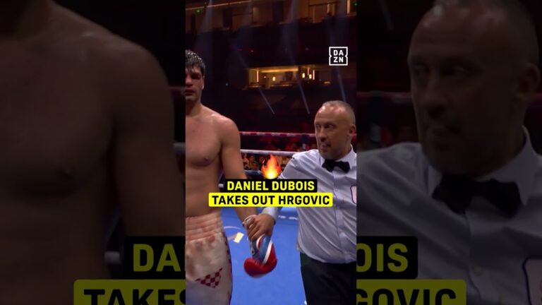 Daniel Dubois beat the brakes off of Filip Hrgovic with a BIG right hand at the end