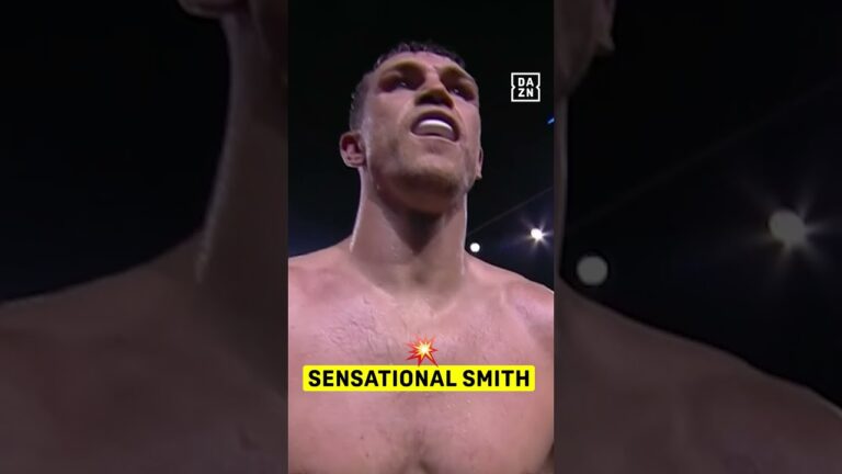 Callum Smith VICIOUSLY rotated his left to knock out Mathieu Bauderlique 💥