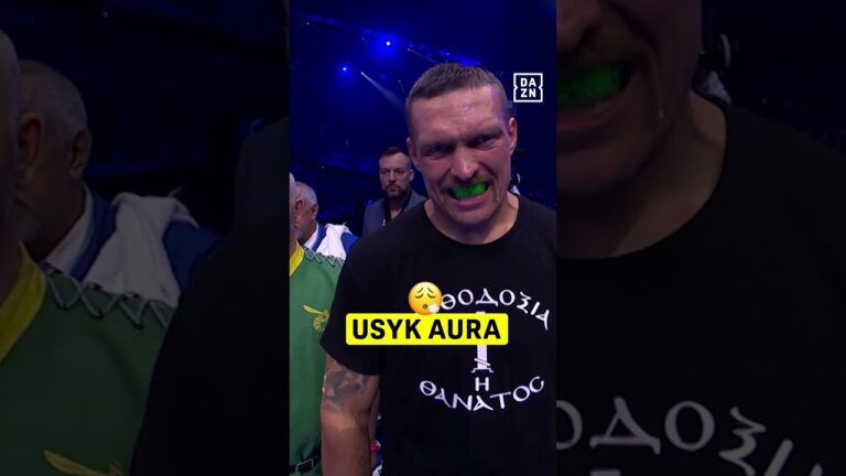 Oleksandr Usyk's introduction before his first fight with Tyson Fury was COLD