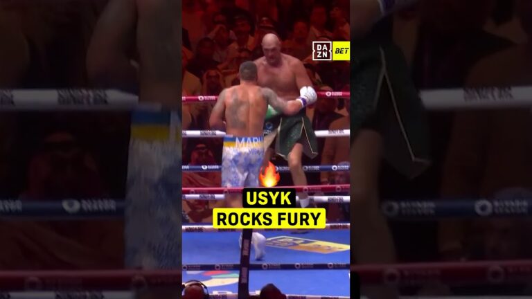 Oleksandr Usyk ROCKED Tyson Fury with HUGE shots in round 9 of their first fight 🤯