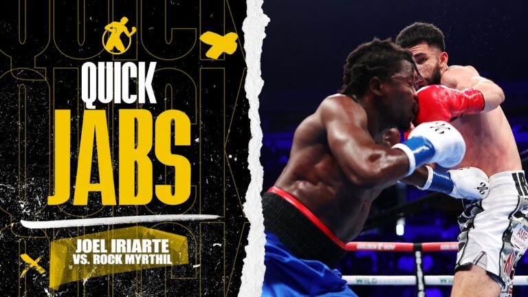 Quick Jabs | Joel Iriarte vs. Rock Myrthil | Joel is coming for every name at welterweight 🥊🔥