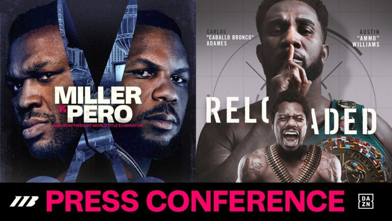 Adames Vs Williams & Miller Vs Pero | Press Conferences *LIVE* | Matchroom Boxing