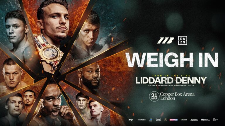 George Liddard Vs Tyler Denny | Weigh In *LIVE* | Matchroom Boxing