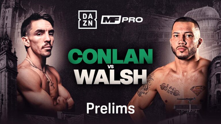 MICHAEL CONLAN VS. KEVIN WALSH PRELIMS LIVESTREAM