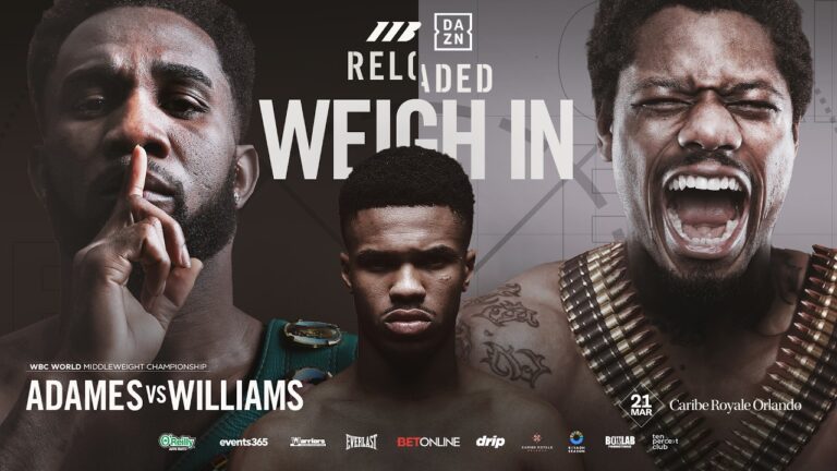 Carlos Adames Vs Ammo Williams | Weigh In *LIVE* | Matchroom Boxing