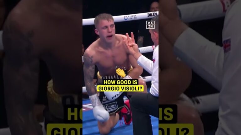 Giorgio Visioli scores a HUGE knockdown with spiteful punches against Levi Giles 💥