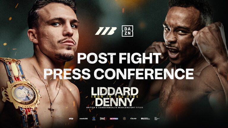 Liddard Vs Denny Post-Fight Press Conference | Eddie Hearn & Undercard