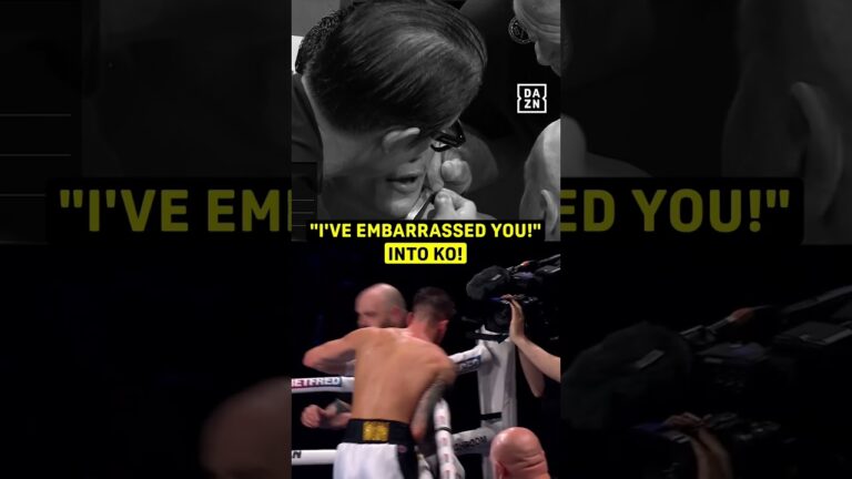 He said this just moments before the stoppage 😮