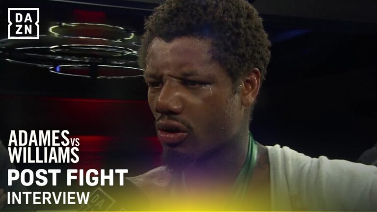 Ammo Williams reacts to his loss to Carlos Adames | Post Fight Interview
