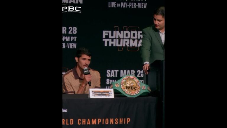 Fundora clocking in Saturday