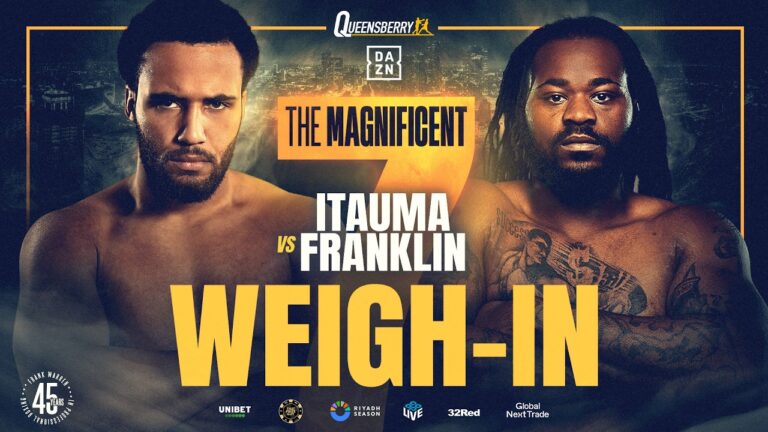 Live Weigh-In | Moses Itauma vs Jermaine Franklin | The Magnificent 7 💥