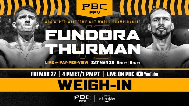 Fundora vs. Thurman WEIGH-IN LIVESTREAM