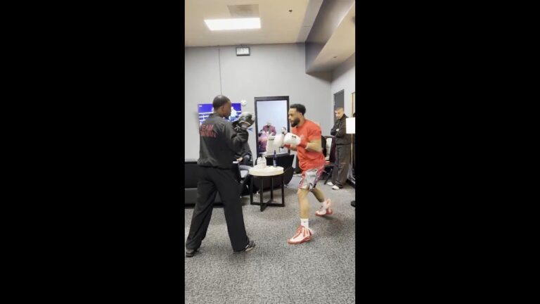 The final tune-up. ⏱️ @KevinNewman_II  is ready to handle business. #GarciaNewman