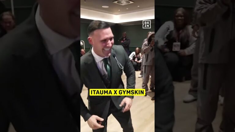 Moses Itauma really got Gymskin to drop the shoulder 🕺🤣