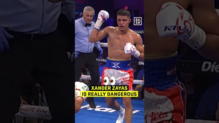 When Xander Zayas lands flush on that chin it’s ALL OVER 😮‍💨💥