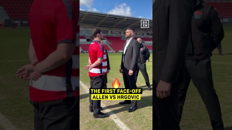 Dave Allen & Filip Hrgovic’s VERY FIRST face-off in the middle of Doncaster’s Stadium 🏟️🔥