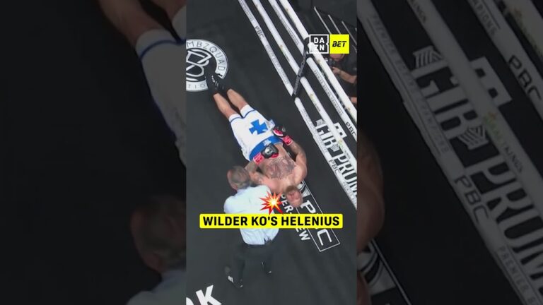 Deontay Wilder took out Robert Helenius with frightening ease on the back foot 😱