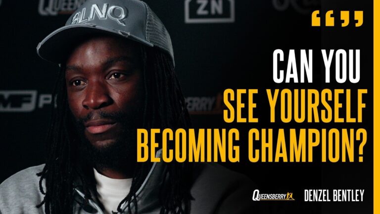 Denzel Bentley REVEALS ALL on his upcoming fight for a World Championship 👑