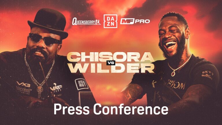 DEREK CHISORA VS. DEONTAY WILDER PRESS CONFERENCE LIVESTREAM