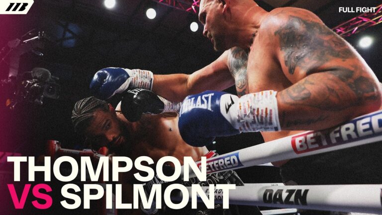 David Spilmont Sensationally Climbs Off Canvas To TKO Jordan Thompson | Matchroom Boxing