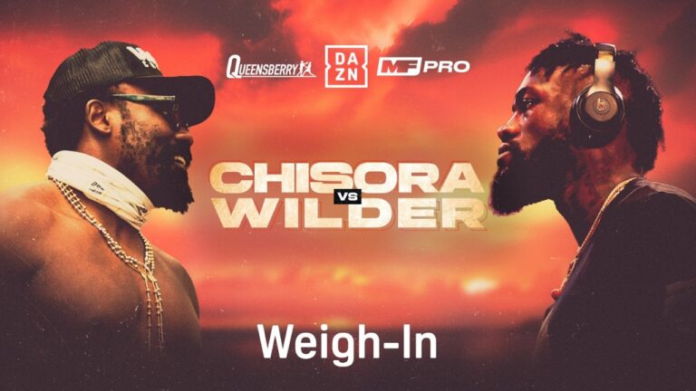 CHISORA WILDER | WEIGH IN | DAZN