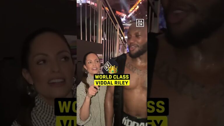 Viddal Riley gives EPIC response to Chris Billam-Smith world title question