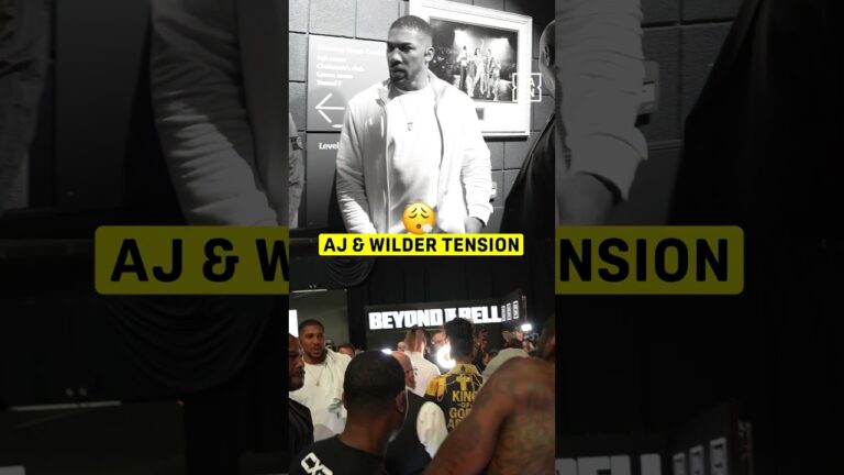The TWO awkward Anthony Joshua & Deontay Wilder exchanges on Chisora vs. Wilder Fight Night 😮‍💨