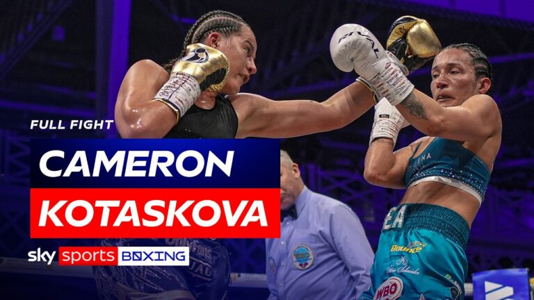 Chantelle Cameron vs Michaela Kotaskova | Full Fight | WBO World Super Welterweight title