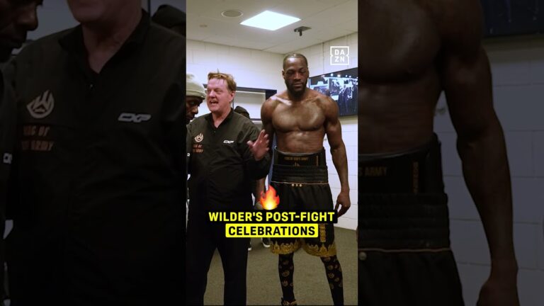 Deontay Wilder’s EPIC post-fight celebrations in the dressing room after he beat Derek Chisora 🔥