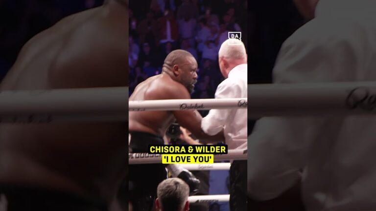 Derek Chisora said ‘I love you too’ after Deontay Wilder told him he loves him in BIZARRE moment
