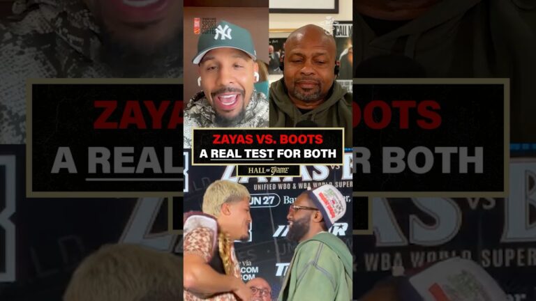Roy has been waiting to see Boots tested and he believes Zayas is the opponent to do it.