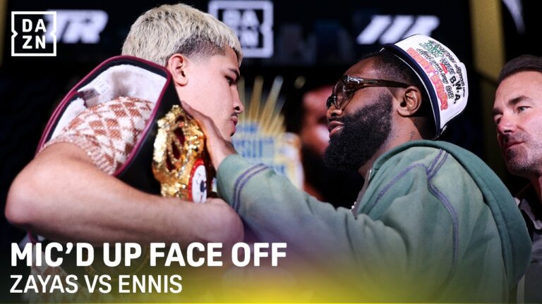 MIC’D UP Xander Zayas and Boots Ennis face off. #ZayasEnnis