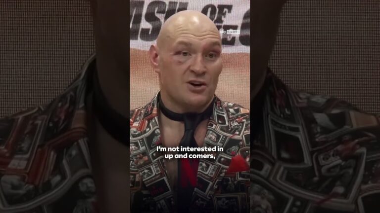 Tyson Fury is only interested in one fight, and one fight only 😤
