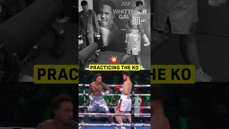 Ben Whittaker practiced the EXACT combo that finished off Gavazi moments before he did it 😱