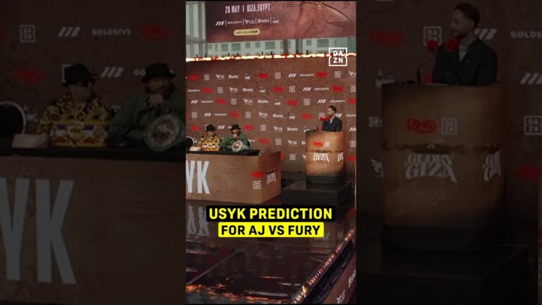 Usyk drops his prediction for AJ vs Fury 👀 #shorts