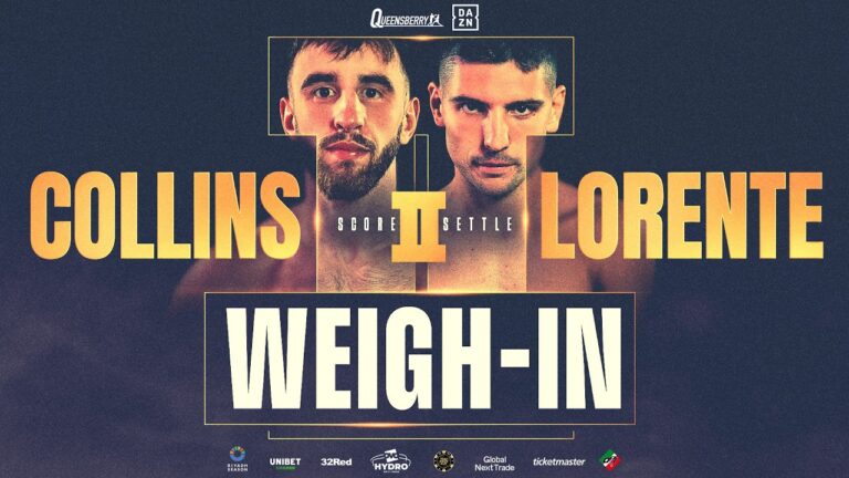 LIVE Weigh-In | Nathaniel Collins vs Cristobal Lorente 2 | Score to Settle 🏴󠁧󠁢󠁳󠁣󠁴󠁿