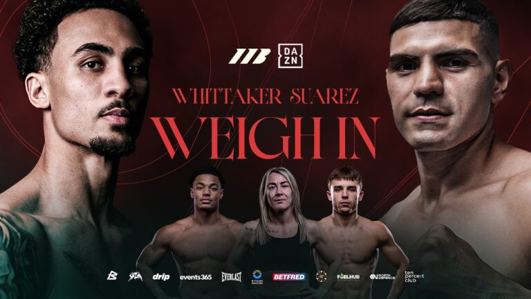 Ben Whittaker Vs Braian Suarez Weigh In | Matchroom Boxing