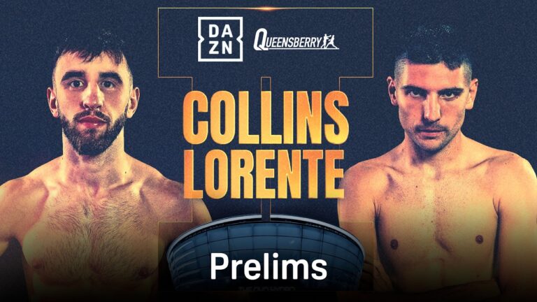 NATHANIEL COLLINS VS. CRISTOBAL LORENTE II PRELIMS LIVESTREAM