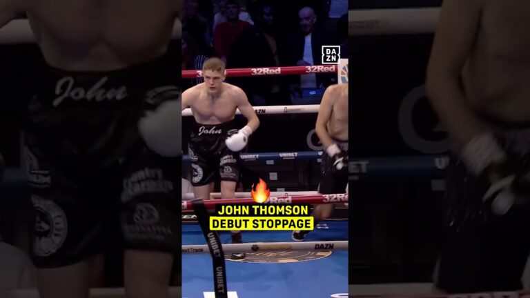 John Thomson gets impressive stoppage on his professional debut 💥