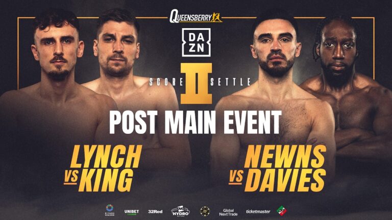 Lynch vs King & Newns vs Davies | Nathaniel Collins vs Cristobal Lorente 2 | Score to Settle 🏴󠁧󠁢󠁳󠁣󠁴󠁿