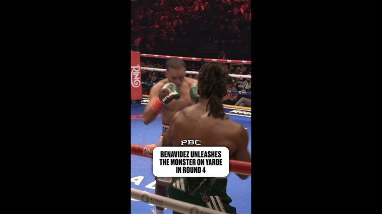 Benavidez Unleashed THE MONSTER on Yarde in Round 4