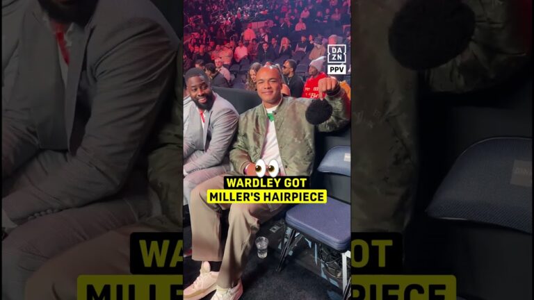 Wardley almost tried the hairpiece on! 🤣