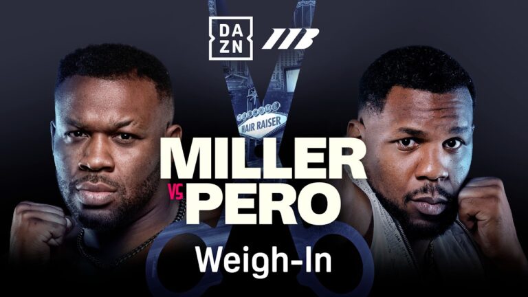 JARRELL MILLER VS. LENIER PERO WEIGH IN LIVESTREAM