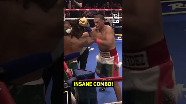 David Benavidez UNLEASHED a brutal non-stop left hook combination on Anthony Yarde