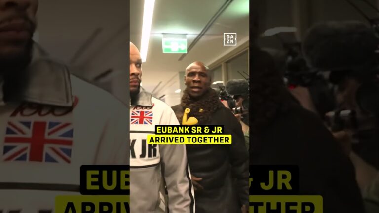 “He’s HERE… Father & Son reunited!” When Chris Eubank Sr shocked everyone & arrived with Eubank Jr