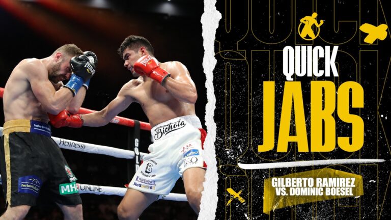 Quick Jabs | Gilberto Ramirez vs. Dominic Boesel | Expect pressure, power, and fireworks. 💥