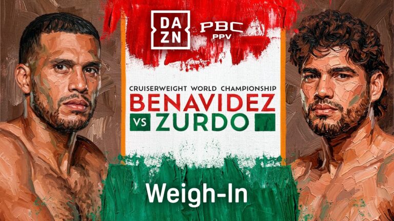 DAVID BENAVIDEZ VS. GILBERTO ‘ZURDO’ RAMIREZ WEIGH IN LIVESTREAM
