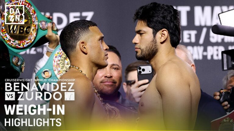 David Benavidez vs. Zurdo Ramirez | Weigh-in Highlights